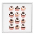 thumbnail image 1 of Stupell Industries Art Deco Pink Glam Brand Cupcakes White Framed Giclee Art, 12 x 12, by Amanda Greenwood, 1 of 7