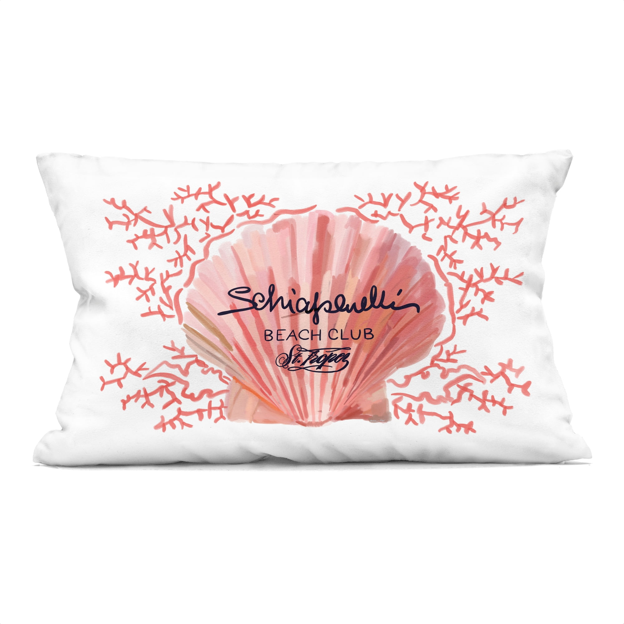 Stupell Industries Pink Glam Clamshell Decorative Printed Throw Pillow Design by Amelia Noyes