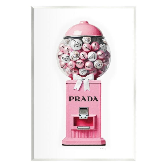 Stupell Industries Pink Glam Gumball Machine Beauty & Fashion Painting Unframed Art Print Wall Art, 13 x 19