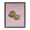 thumbnail image 1 of Stupell Industries Contemporary Pink Glimmer Kiwi Black Floating Frame Canvas Art, 17 x 21, by LISH Creative, 1 of 8