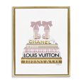 thumbnail image 1 of Stupell Industries Pink Gold Heels Bookstack Beauty & Fashion Painting Gold Floater Framed Canvas Art Print Wall Art, 25 x 31, 1 of 9