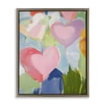 thumbnail image 1 of Stupell Industries Modern Pink Hearts Abstraction Brown Floating Frame Canvas Art, 17 x 21, by The Prints Vibe, 1 of 8