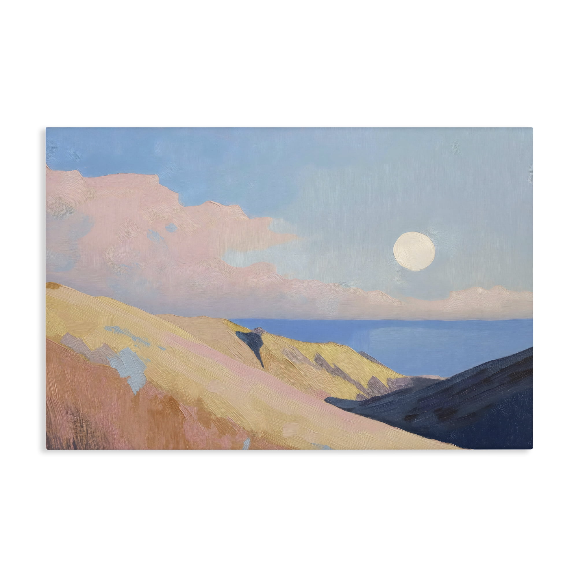 Stupell Industries Pink Hills At The Ocean Canvas Wall Art, design by Gina Kelly