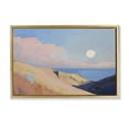 thumbnail image 1 of Stupell Industries Coastal Pink Hills At The Ocean Gold Floating Frame Canvas Art, 25 x 17, by Gina Kelly, 1 of 8