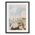 thumbnail image 1 of Stupell Industries Transitional Pink Hydrangeas with Sailboats Black Framed Print Under Glass, 14 x 20, by Sisi and Seb, 1 of 8