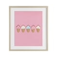 thumbnail image 1 of Stupell Industries Contemporary Pink Ice Cream Candy Birch Framed Print Under Glass, 13 x 16, by LISH Creative, 1 of 8