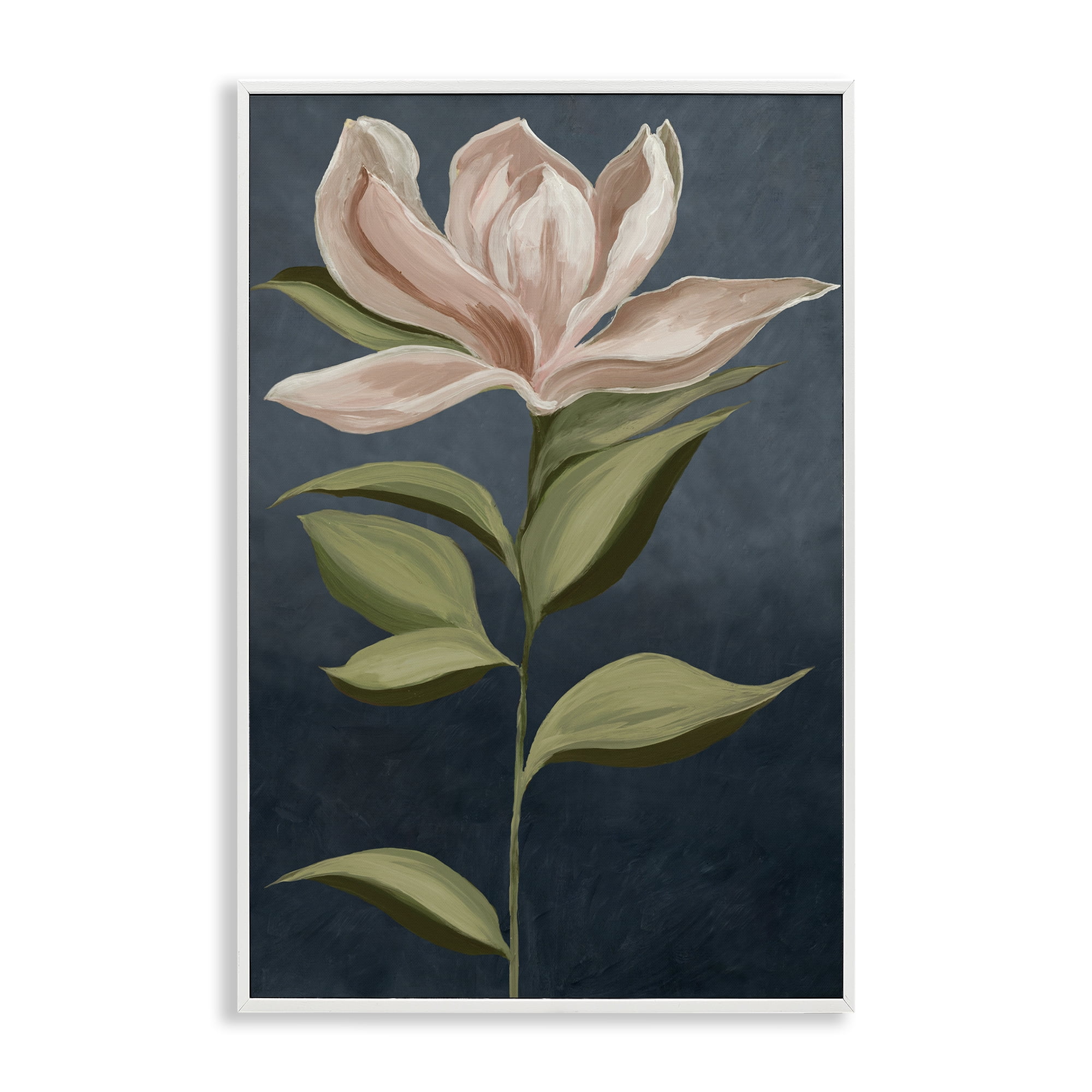 Stupell Industries Pink Iris Petals Plants & Flowers Painting White Framed Art Print Wall Art, 16 x 24