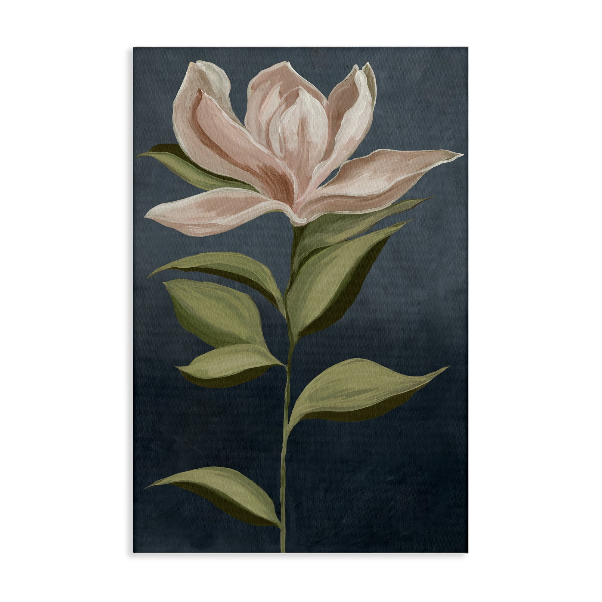 Stupell Industries Pink Iris Petals Plants & Flowers Painting Wrapped Canvas Art Print Wall Art, 16 x 24