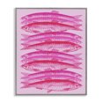 thumbnail image 1 of Stupell Industries Pink Layered Fish Animals & Insects Painting Gray Framed Art Print Wall Art, 16 x 20, 1 of 10