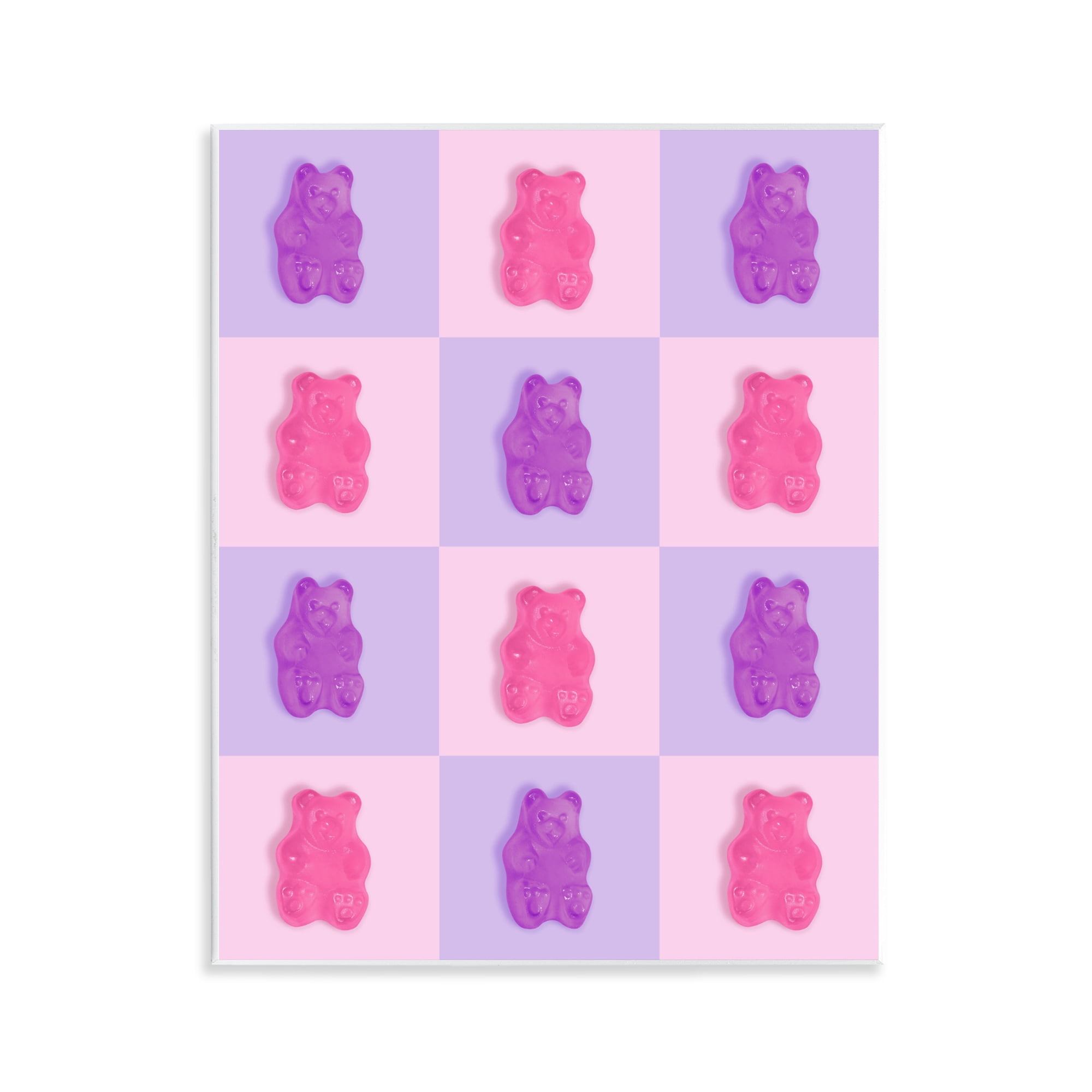 Stupell Industries Pink & Lilac Candy Bears Wall Plaque Art, design by LISH Creative