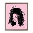 thumbnail image 1 of Stupell Industries Pink Liz Portrait Brown Framed Floater Canvas Wall Art design by Sierra Siler, 31 x 25, 1 of 9