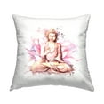 thumbnail image 1 of Stupell Industries Pink Lotus Buddha Portrait Square Decorative Printed Throw Pillow Design By Artsy Sally, 18 x 18, 1 of 6