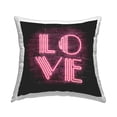 thumbnail image 1 of Stupell Industries Pink Love Letters Urban Neon Design by Martina Pavlova Throw Pillow, 1 of 6