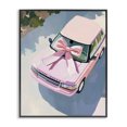 thumbnail image 1 of Stupell Industries Modern Pink Luxury Rover with Ribbon Black Framed Giclee Art, 11 x 14, by The Prints Vibe, 1 of 8