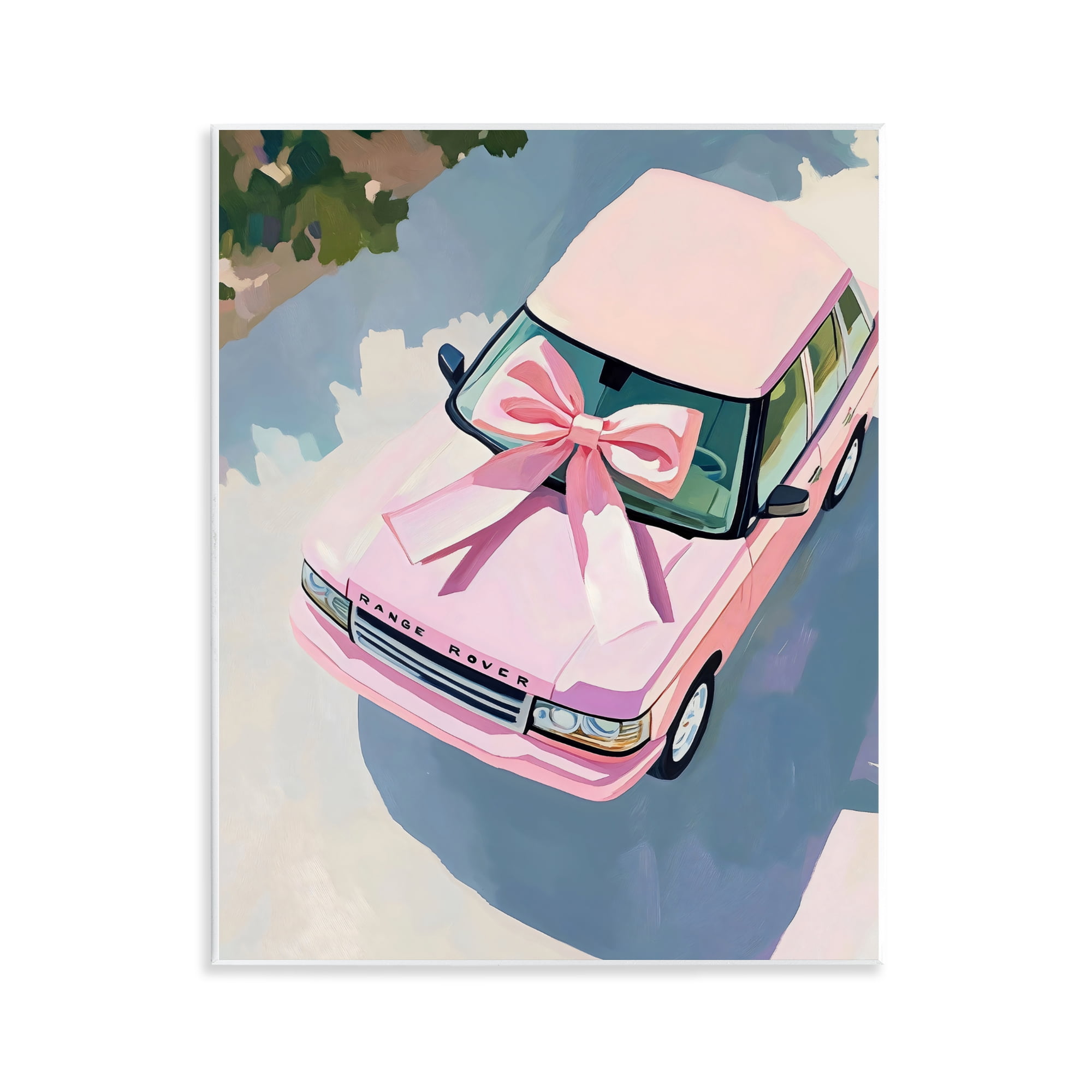 Stupell Industries Pink Luxury Rover with Ribbon Wall Plaque Art, design by The Prints Vibe