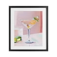 thumbnail image 1 of Stupell Industries Glam Pink Martini Bar with Lime Black Framed Print Under Glass, 13 x 16, by The Prints Vibe, 1 of 8