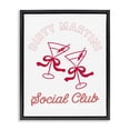 thumbnail image 1 of Stupell Industries Eclectic Pink Martini Social Club Black Floating Frame Canvas Art, 17 x 21, by Lettered and Lined, 1 of 8