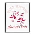 thumbnail image 1 of Stupell Industries Eclectic Pink Martini Social Club Black Framed Giclee Art, 11 x 14, by Lettered and Lined, 1 of 8