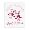 thumbnail image 1 of Stupell Industries Eclectic Pink Martini Social Club Canvas Art, 16 x 20, by Lettered and Lined, 1 of 8