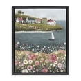 thumbnail image 1 of Stupell Industries Rustic Lodge Pink Meadow & Sailboats Black Floating Frame Canvas Art, 25 x 31, by Riley B, 1 of 8