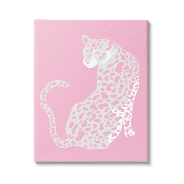 『 Pink cheetahs 』by Ally 20*20cm Cute Fierce Pink Cheetah Art Print by Pink Aesthetics by SB