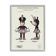Stupell Industries Pink Mouse Character Patent Graphic Art Gray Framed Art Print Wall Art, Design by Karl Hronek