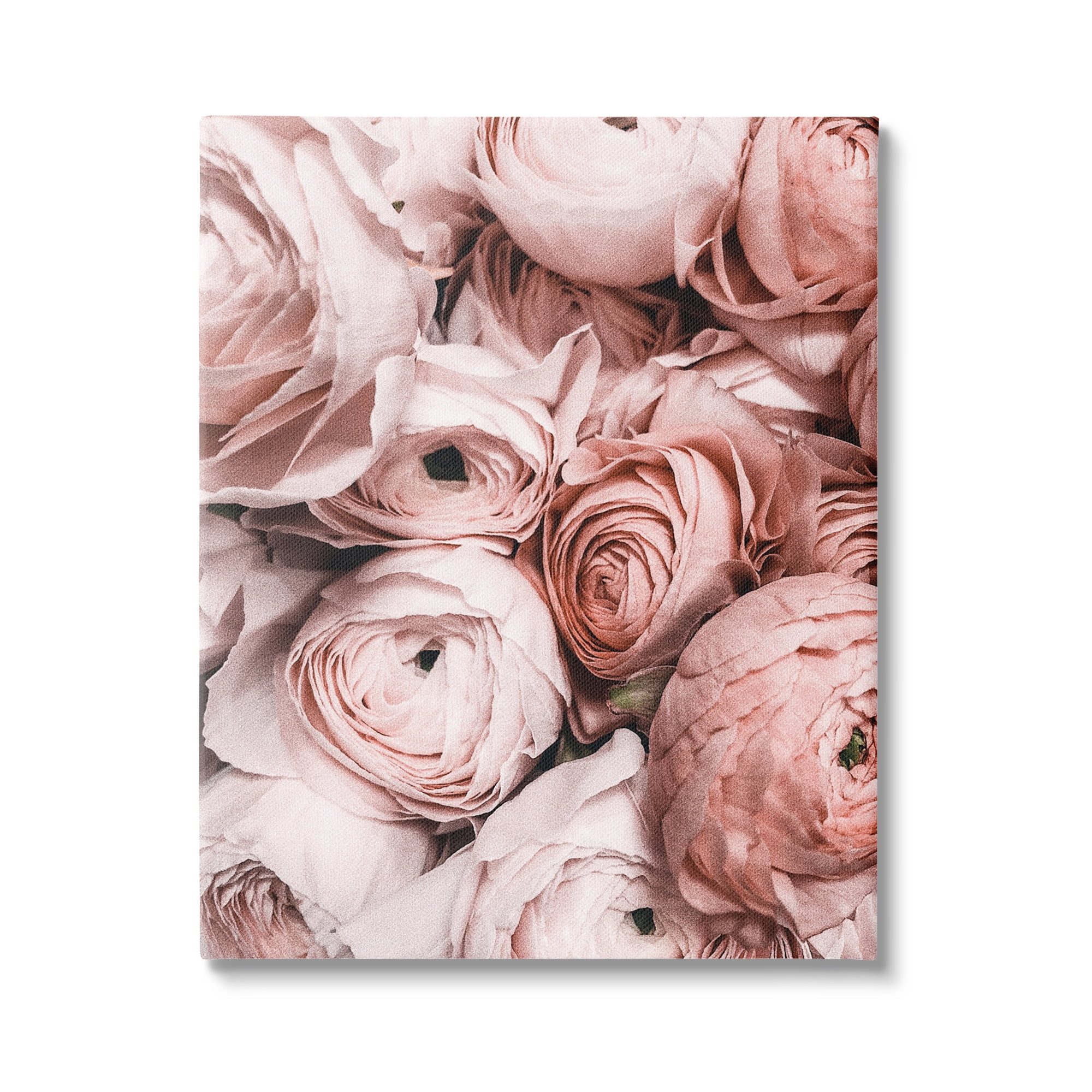 Stupell Industries Pink Muted Peonies Botanical & Floral Photography Gallery Wrapped Canvas Art Print Wall Art, 36 x 48