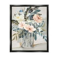 thumbnail image 1 of Stupell Industries Pink Overflowing Floral Bouquet Painting Jet Black Floating Framed Canvas Print Wall Art, Design by Nina Blue, 1 of 6