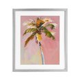 thumbnail image 1 of Stupell Industries Contemporary Pink Palm Summer Oasis Gray Framed Print Under Glass, 13 x 16, by The Prints Vibe, 1 of 8