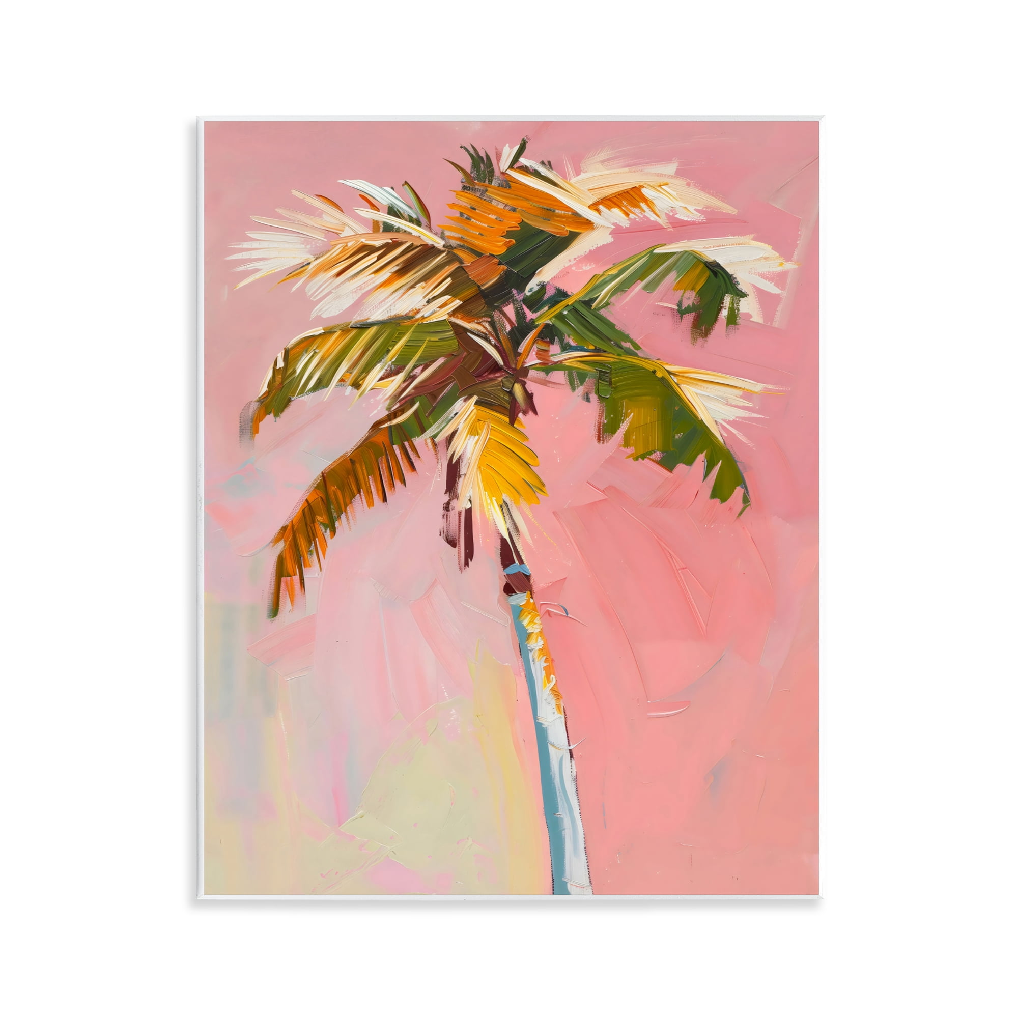 Stupell Industries Pink Palm Summer Oasis Wall Plaque Art, design by The Prints Vibe