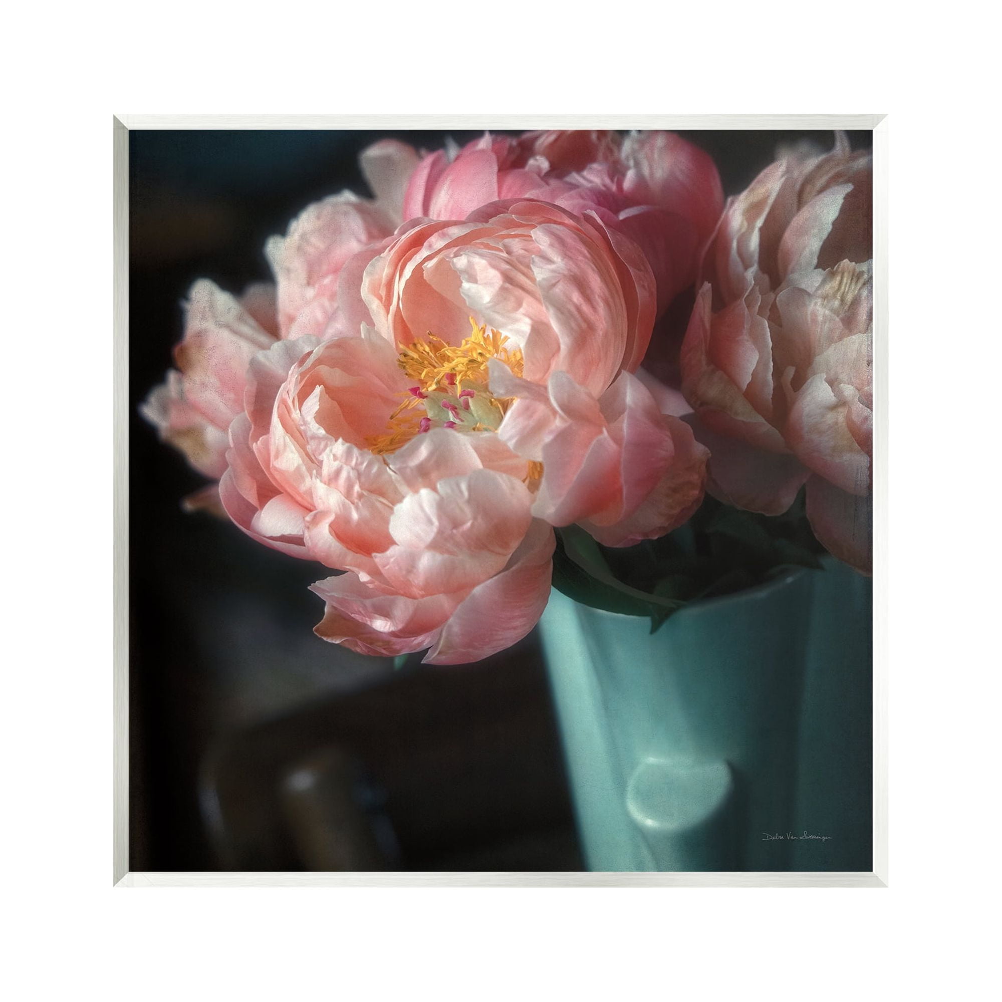 Stupell Industries Pink Peony Photography Botanical & Floral Photography Unframed Art Print Wall Art, 12 x 12