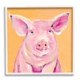 thumbnail image 1 of Stupell Industries Pink Pig with Big Ears Traditional Farm Animal, 12 x 12, Design by Stephanie Workman Marrott, 1 of 5