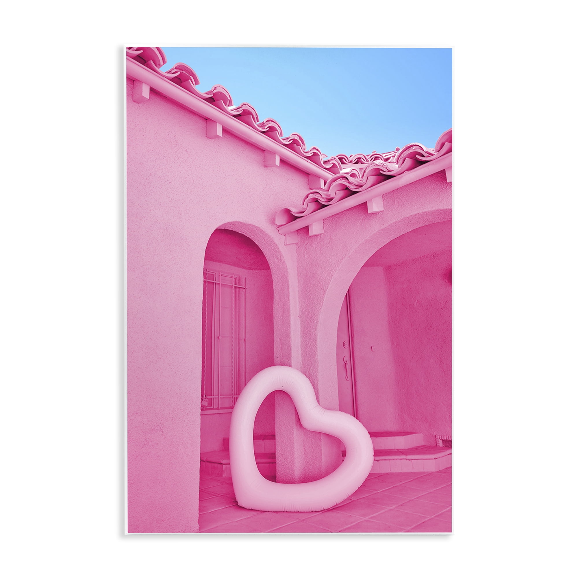 Stupell Industries Pink Pop Heart at Villa Wall Plaque Art, design by LISH Creative