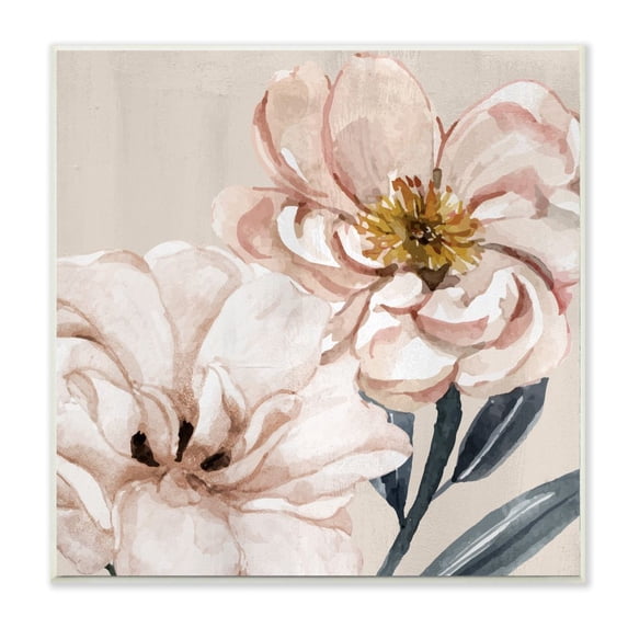 Stupell Industries Pink Poppy Petals Organic Soft Spring Florals Wall Plaque Design by Kim Allen, 12" x 12"