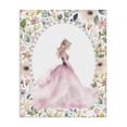 thumbnail image 1 of Stupell Industries Pink Princess with Pearl Border Canvas Wall Art, design by Christine Simpson Art, 1 of 7