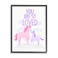 thumbnail image 1 of Stupell Industries Pink & Purple Unicorns Fairy Tales & Fantasy Painting Black Framed Art Print Wall Art, 11 x 14, 1 of 9