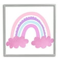 thumbnail image 1 of Stupell Industries Pink Rainbow & Clouds Landscape Painting Gray Framed Art Print Wall Art, 12 x 12, 1 of 9