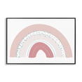 thumbnail image 1 of Stupell Industries Minimalist Pink Rainbow with Speckles Black Framed Giclee Art, 18 x 12, by Emily Navas, 1 of 8
