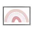 thumbnail image 1 of Stupell Industries Minimalist Pink Rainbow with Speckles Gray Floating Frame Canvas Art, 25 x 17, by Emily Navas, 1 of 8