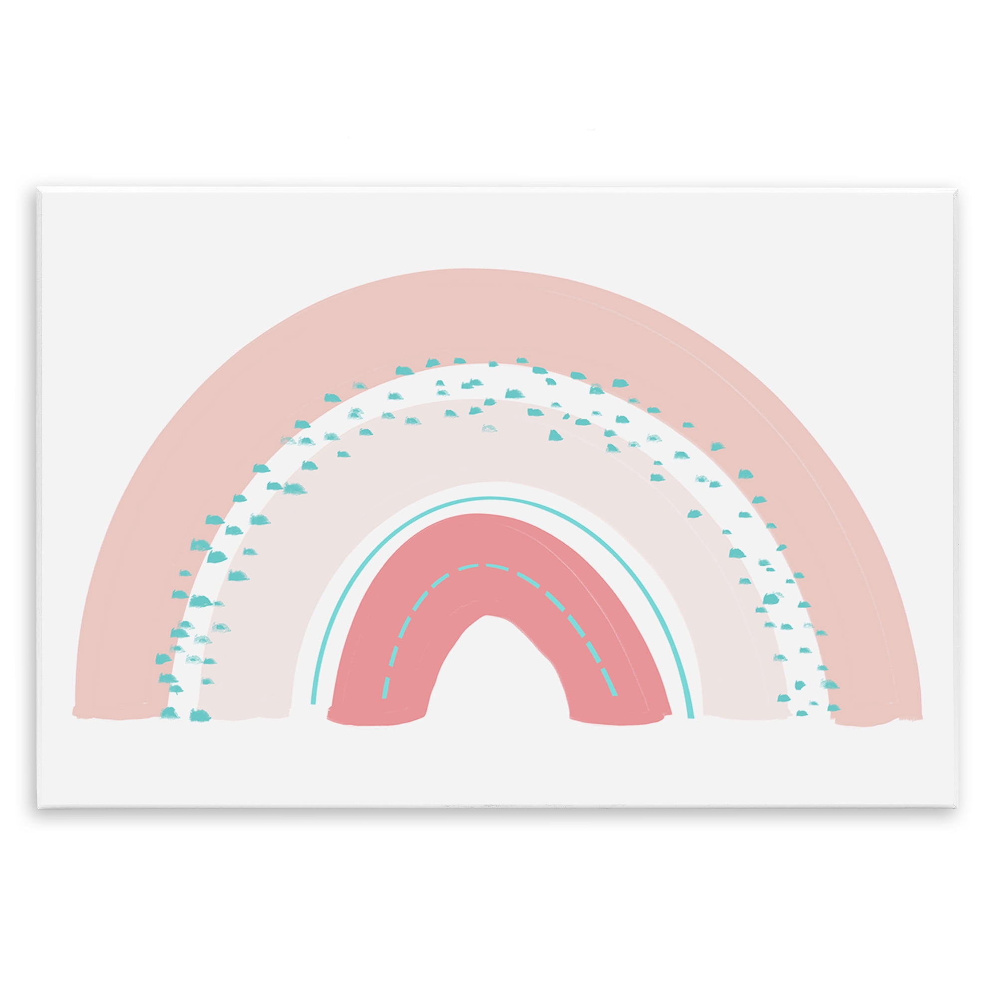 Stupell Industries Pink Rainbow with Speckles Wall Plaque Art, design by Emily Navas