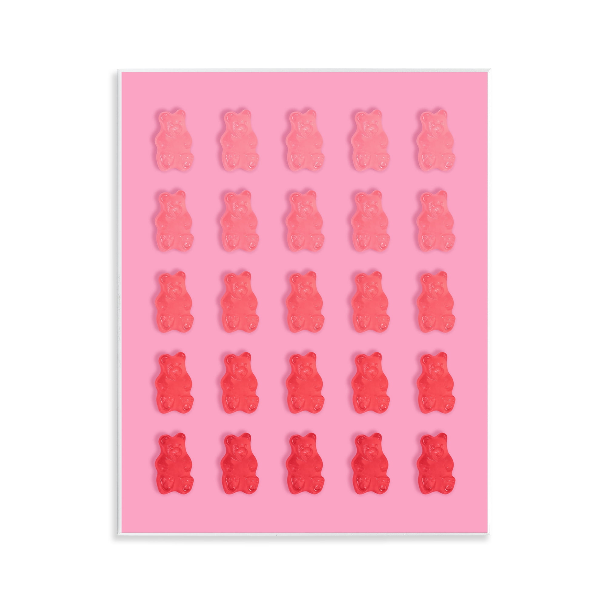 Stupell Industries Pink & Red Bear Gradient Wall Plaque Art, design by LISH Creative