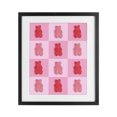 thumbnail image 1 of Stupell Industries Contemporary Pink & Red Candy Bears Black Framed Print Under Glass, 13 x 16, by LISH Creative, 1 of 8