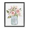 thumbnail image 1 of Stupell Industries Shabby Chic Pink Rose Blooms Country Vase Patterned Script Black Floating Frame Canvas Art, 17 x 21, by Lettered and Lined, 1 of 7