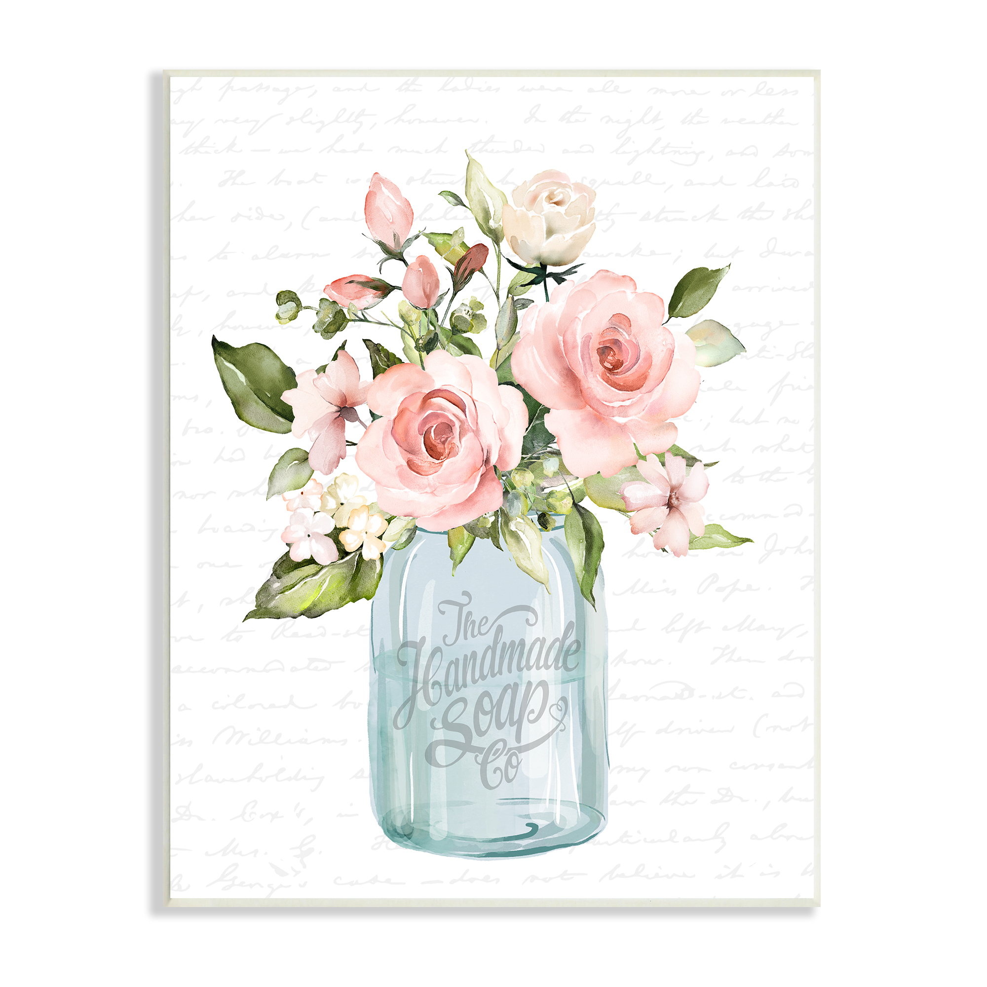 Stupell Industries Wandbild „Einmachglas Mit Gänseblümchen“ – Landhaus-Stil Auf Leinwand, Fertig Zum Aufhängen