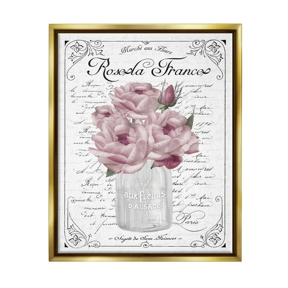 Stupell Industries Pink Roses Bouquet Print - 16x20 Wall Art - Walmart.com