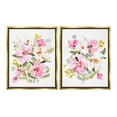 thumbnail image 1 of Stupell Industries Pink Scattered Blooms Botanical & Floral Painting Gold Floater Framed Canvas Art Print Wall Art, 17 x 21, Set of 2, 1 of 10