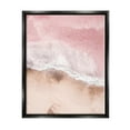 thumbnail image 1 of Stupell Industries Pink Sea Beach Shore Nature Photography Black Floater Framed Art Print Wall Art, 17 x 21, 1 of 9