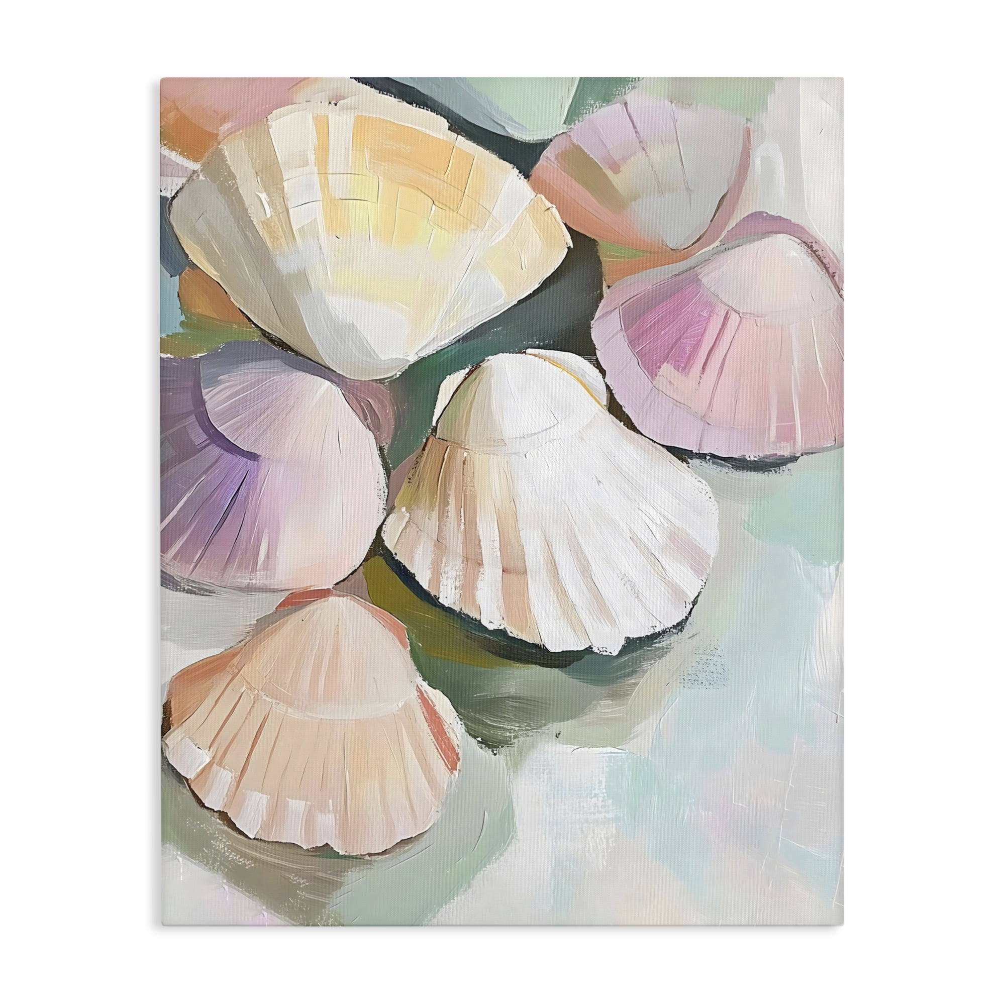 Stupell Industries Pink Seashells Marine Collection Canvas Wall Art, design by The Prints Vibe