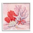 thumbnail image 1 of Stupell Industries Pink Shells Coral Still Life Painting White Framed Art Print Wall Art, Design by Paul Brent, 1 of 7