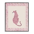 thumbnail image 1 of Stupell Industries Contemporary Pink Sitting Cheetah with Border Black Framed Giclee Art, 11 x 14, by Natalie Carpentieri, 1 of 8
